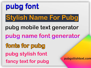 1 デ Bgmi Pubg Stylish Text Generator