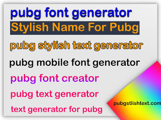 Pubg Stylish Text Generator Generator Of Gaming Font